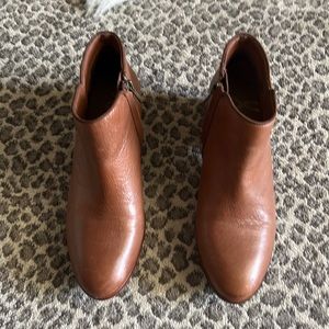Sam Edelman brown leather booties